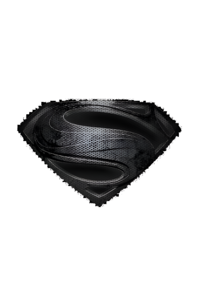 Superman V-Neck T-Shirt BLACK